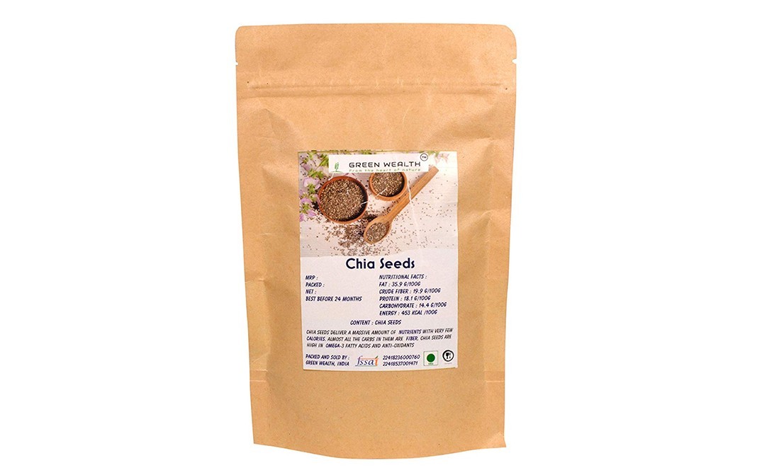 Green Wealth Chia Seeds    Pack  400 grams